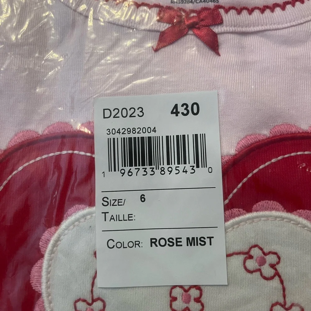 NWT Gymboree Girls Sweetheart Snug Fit 100% Cotton Pajamas - Gymmies - Pink